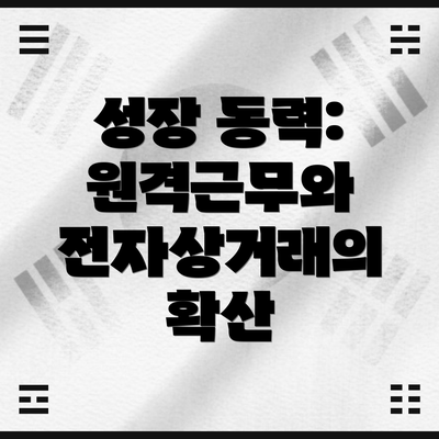 성장 동력: 원격근무와 전자상거래의 확산