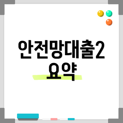 안전망대출2 요약