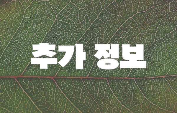 추가 정보