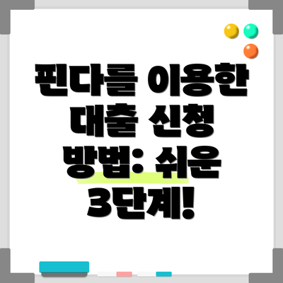 핀다를 이용한 대출 신청 방법: 쉬운 3단계!