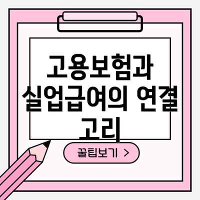 고용보험과 실업급여의 연결 고리