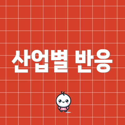 산업별 반응