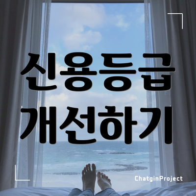 신용등급 개선하기
