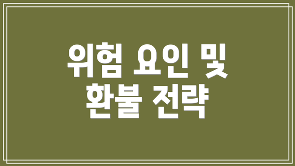 위험 요인 및 환불 전략
