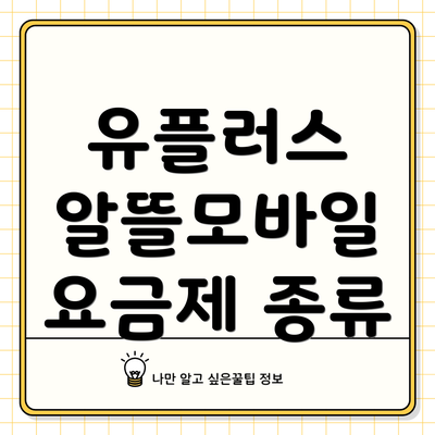 유플러스 알뜰모바일 요금제 혜택