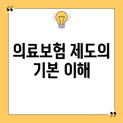 의료보험 제도의 기본 이해