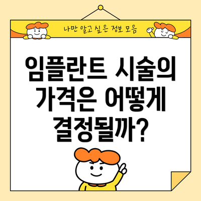임플란트 시술의 가격은 어떻게 결정될까?