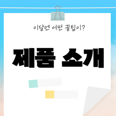 제품 소개