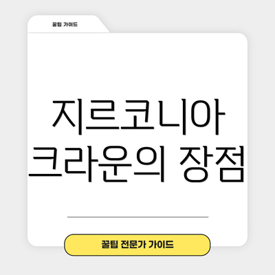 지르코니아 크라운의 장점