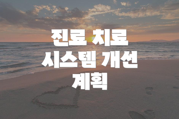 진료 치료 시스템 개선 계획