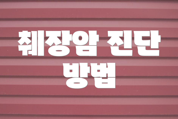 췌장암 진단 방법