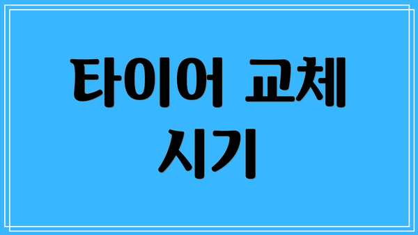 타이어 교체 시기