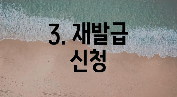 3. 재발급 신청