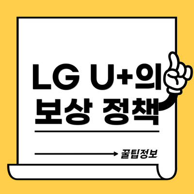 LG U+의 보상 정책